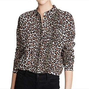 Scotch & Soda Mixed Animal Print Button Down Top